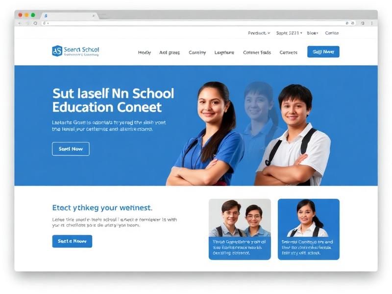 Bright Future Academy website design preview